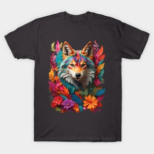 Colorful Rainbow Fox T-Shirt